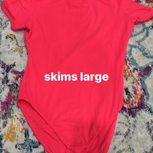 SKIMS Bold pink Bodysuit